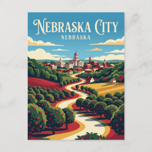 Carte Postale Nebraska City États-Unis