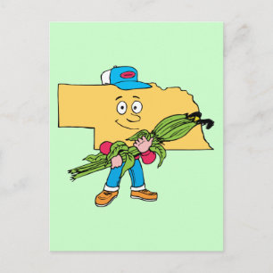 Carte Postale Nebraska NE Corn Vintage voyage Souvenir