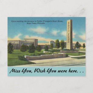 Carte Postale Nebraska, Père Flanagans Boys Town