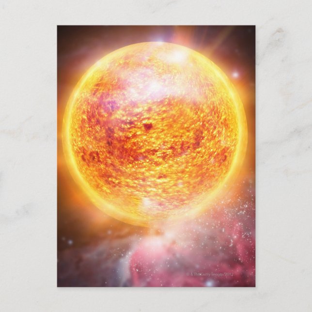 Carte Postale Nebula Brûlant brillamment (Devant)