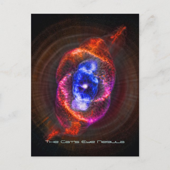 Carte Postale Nebula des yeux des chats (Devant)
