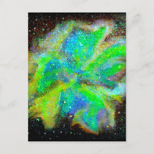 Carte Postale Nebula et Stardust Scène spatiale cosmique