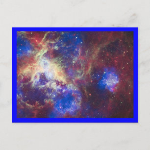 Carte Postale Nébuleuse de la Tarentule Bordure Bleue