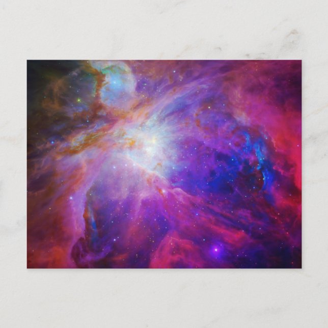 Carte Postale Nébuleuse d'Orion teintée de rose (Devant)