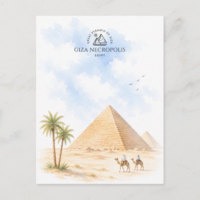 Carte Postale Nécropole de Gizeh, Grande Pyramide de Gizeh | Voy (Devant)