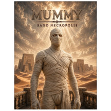Nécropole de sable de momie Cinéma sombre