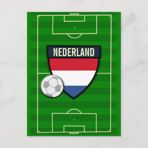 Carte Postale Nederland Pays-Bas Soccer