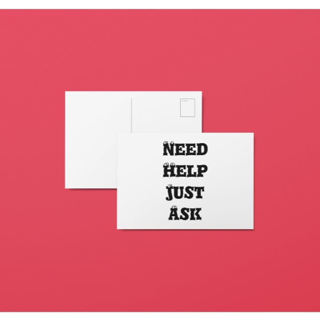 Carte Postale Need Help (Créateur téléchargé)