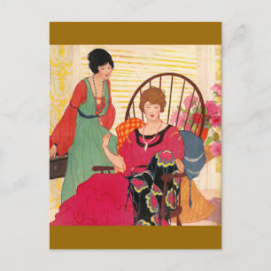 Carte Postale Needlework Vintage 1923