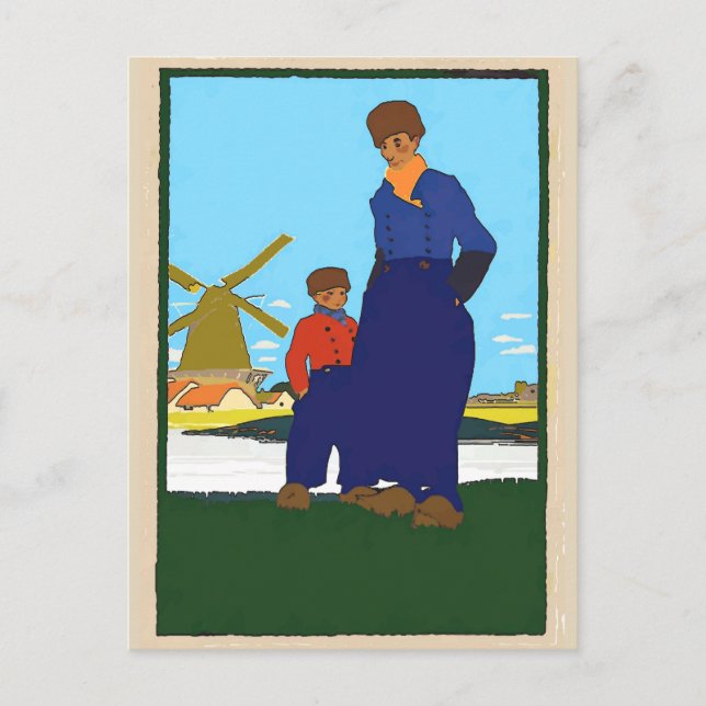 Carte Postale Néerlandais, Père & Fils, ajouter du texte (Devant)