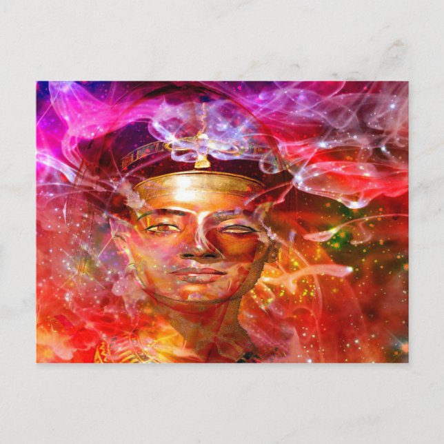 Carte Postale Nefertiti reine égyptienne (Devant)