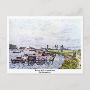 Carte Postale Négociations À Saint-Mammès Par Sisley Alfred