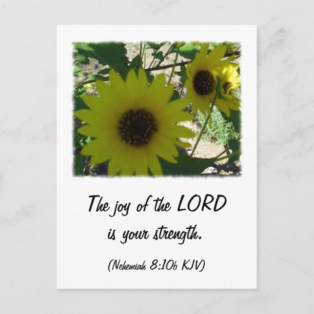 Carte Postale Nehemiah 8:10 (Devant)