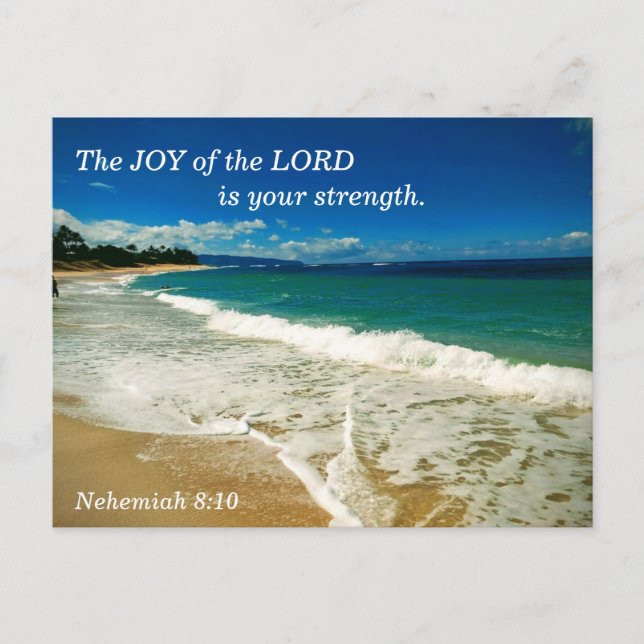 Carte Postale Néhémie 8:10 La joie du Seigneur est votre force (Devant)