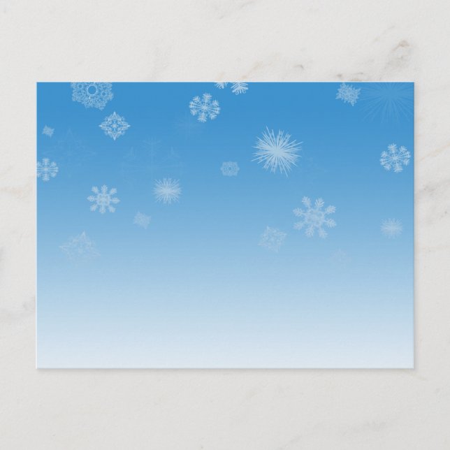 Carte Postale Neige (Devant)