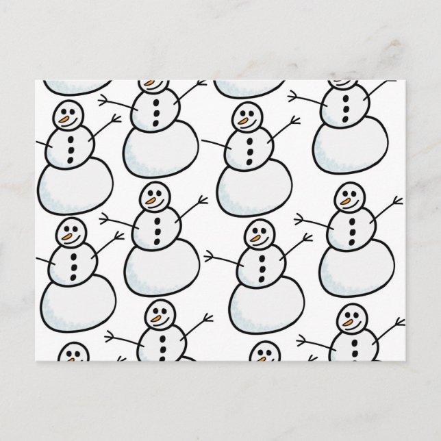 Carte Postale Neige (Devant)