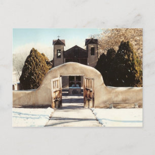 Carte Postale Neige à Chimayo