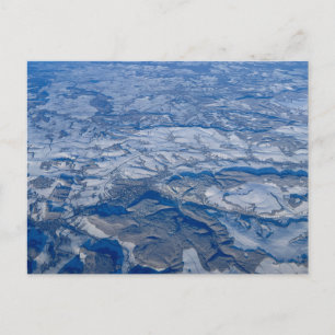 Carte Postale Neige aérienne Vista Europe