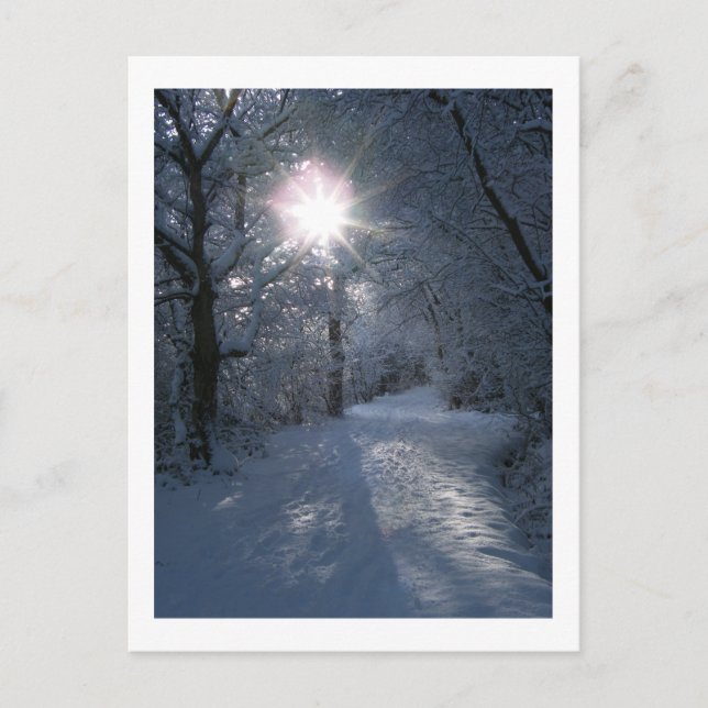 Carte Postale Neige et lumière (Devant)