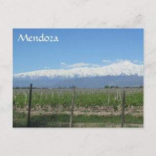 Carte Postale neige mendoza andes