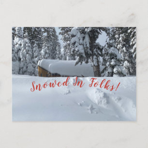 Carte Postale Neiges Dans Les Gens !