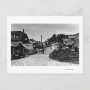 Carte Postale Nelscott, Oregon Town View Ocean Front Cottages