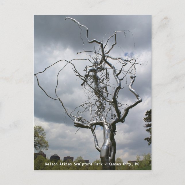Carte Postale Nelson Atkins Sculpture Park Metal Tree # 2 (Devant)