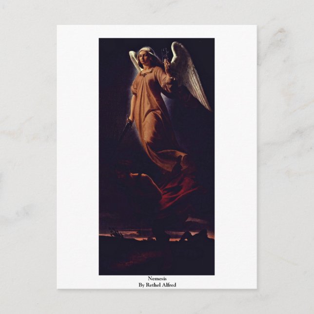 Carte Postale Nemesis Par Rethel Alfred (Devant)