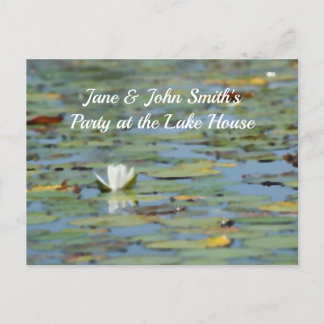 Carte postale nénuphar Lake Flower Watercolor