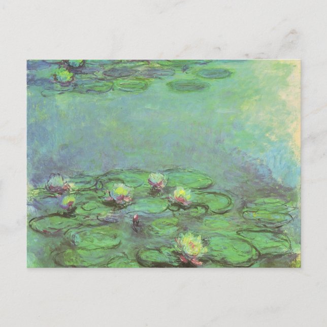 Carte Postale Nénuphars de Claude Monet, Impressionnisme Vintage (Devant)