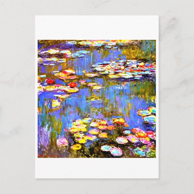 Carte Postale Nénuphars par Claude Monet - Art Post Card (Devant)