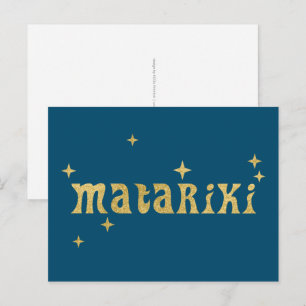 Carte Postale Néo-Zélandais Maori - Étoiles Matariki 1