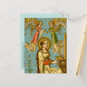 Carte Postale NéoGothique Ste Cécile de Rome (détail; BNG 02) Po