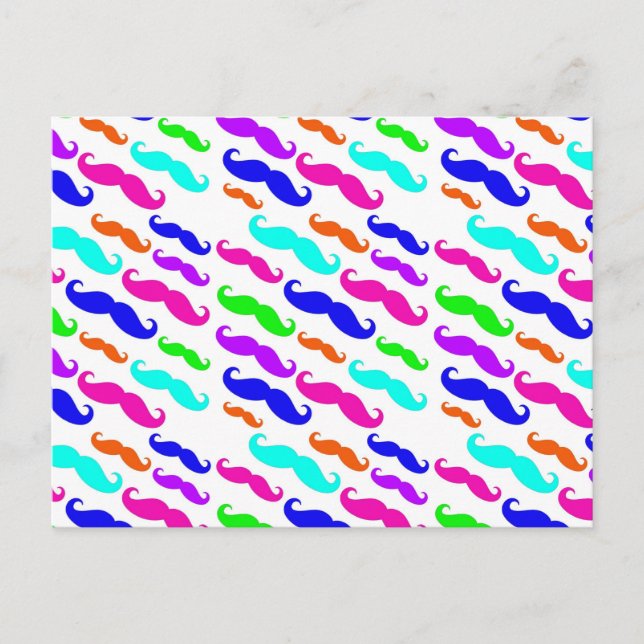 Carte postale Neon aux couleurs vives (Devant)
