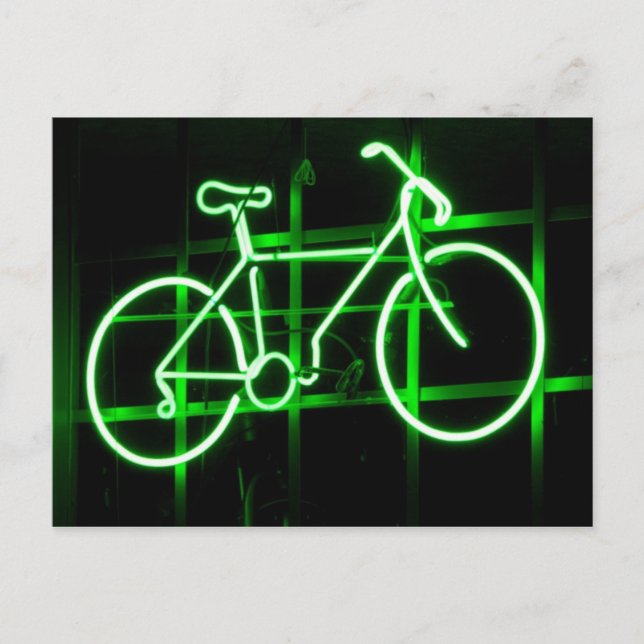 Carte postale Neon Bicycle (Devant)