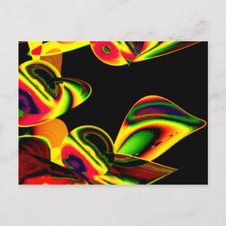 Carte Postale Neon Blätter