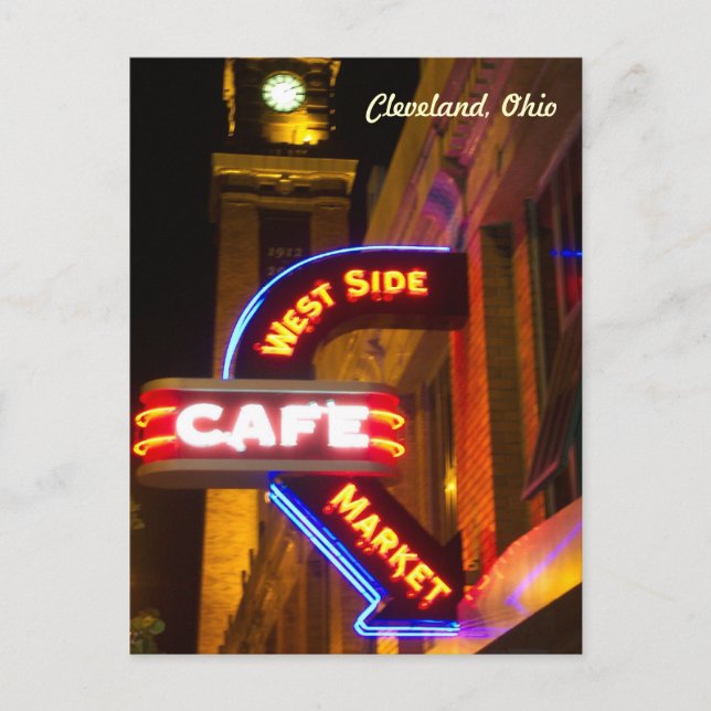 Carte postale Neon Cafe Market (Cleveland) (Devant)