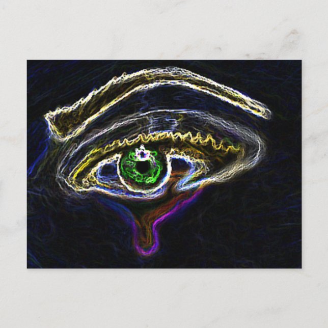Carte Postale Neon Eye (Devant)
