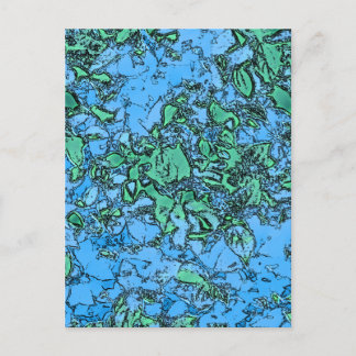 Carte Postale Neon Feuilles 1