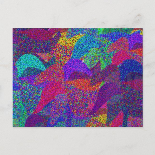 Carte Postale Neon Feuilles Fall (Devant)