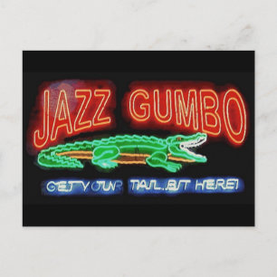 Carte Postale Neon Gumbo