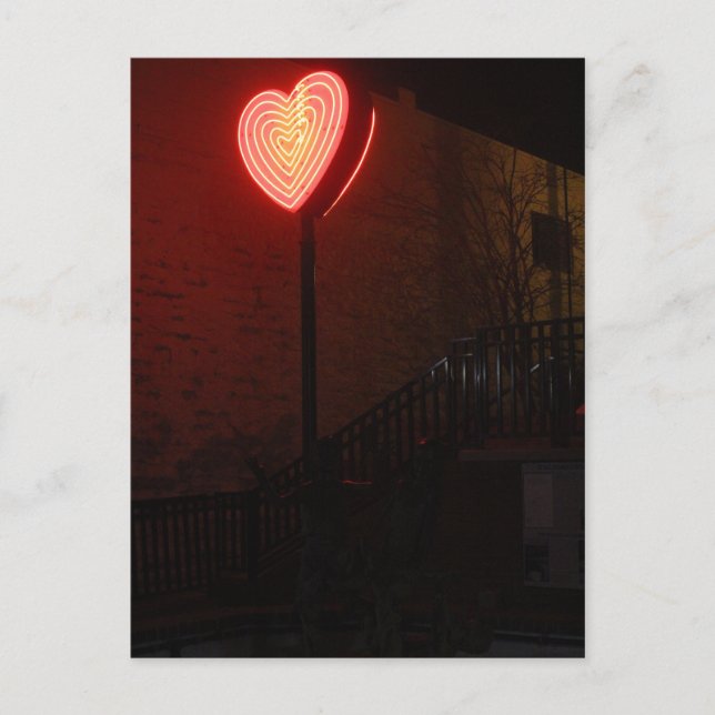 Carte Postale Neon heart (Devant)