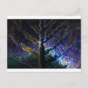 Carte Postale Neon Leaf
