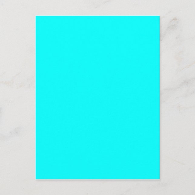 Carte Postale Neon light blue 00ffff (Devant)