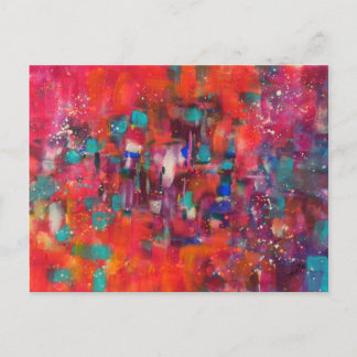 Carte Postale Neon Rain