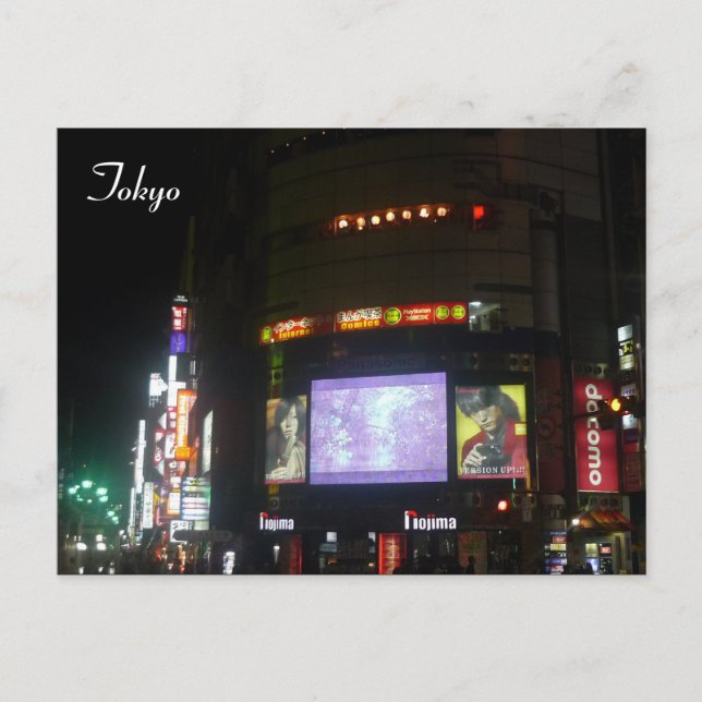 Carte Postale néon shibuya (Devant)