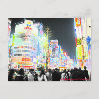 Carte Postale Neon Tokyo
