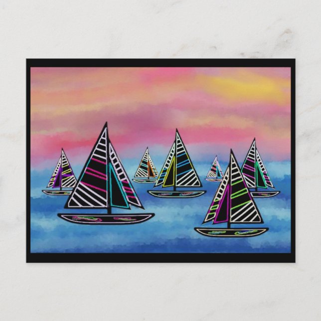 Carte Postale Neon vole au soleil (Devant)