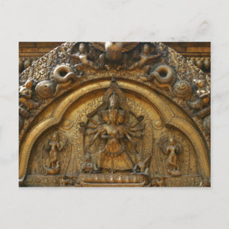 Carte Postale Népal Deity Carving