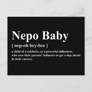 Carte Postale Nepo Baby Signification